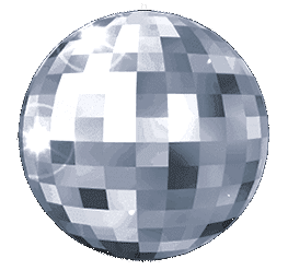 Spinning disco ball